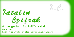 katalin czifrak business card